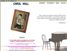 Tablet Screenshot of carolhall.net